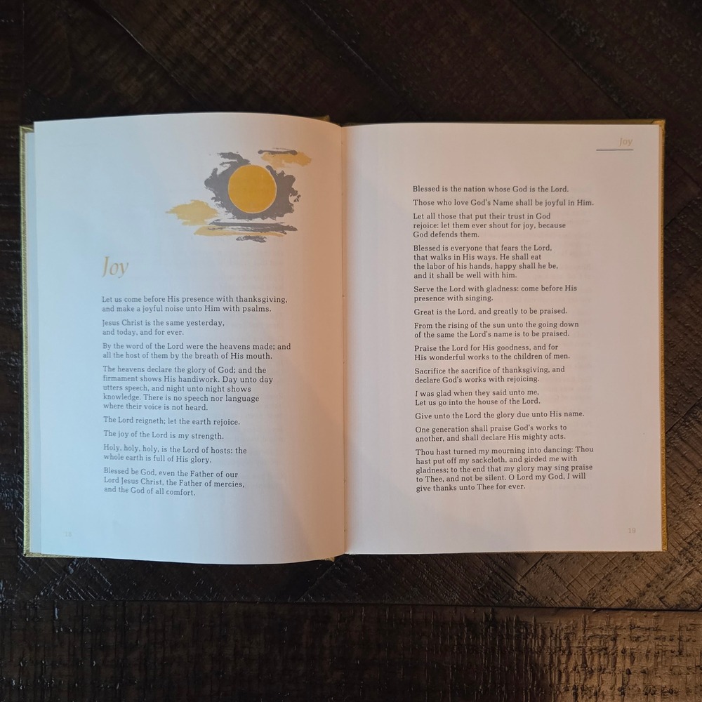 Vintage Golden Promises Book Jo Petty 1972 CR Gibson Hardcover Religious Gift - Picture 6 of 9